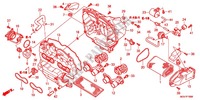 COPERTURA ANTERIORE/FILTRO ARIA per Honda CBR 600 F ABS WHITE 2012
