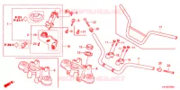 CONDOTTO MANIGLIA/PONTE SOPRA (2) per Honda CB1 125 RADIOS RUEADA 2012