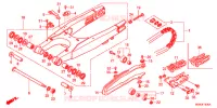 BRACCIO OSCILLANTE/CASSA CATENA per Honda CRF 450 R 2012