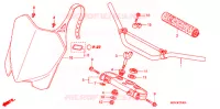 CONDOTTO MANIGLIA/PONTE SOPRA (2) per Honda CRF 450 R 2012