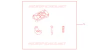 HANDLEBAR HOLDER UPPER/LOWER per Honda CRF 450 R 2012