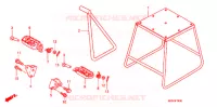 PIEDE D'APPOGGIO/GRADINO per Honda CRF 450 R 2012