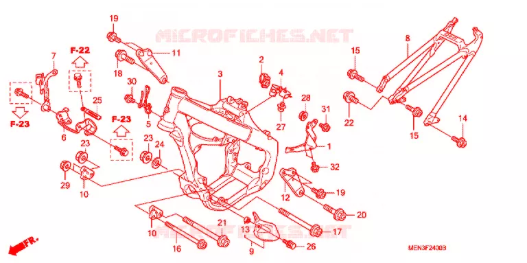 CORPO TELAIO Honda MOTO 450 CRF 2012  CRF450RC