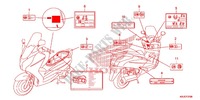 ETICHETTA CAUZIONE(1) per Honda S WING 125 2012