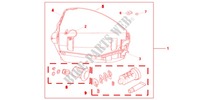 KIT 1 CHIAVE *R151CU* per Honda INTEGRA 700 35KW 2012