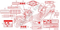 ETICHETTA CAUZIONE(1) per Honda INTEGRA 700 2012