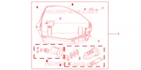 KIT 1 CHIAVE *R151CU* per Honda INTEGRA 700 2012