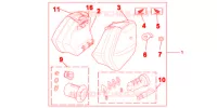KIT BORSE LATERALI 29L per Honda INTEGRA 700 2012