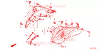 COPERTURA SOPRA/LAMPADA POSIZIONE per Honda NC 700 ABS 35KW 2012