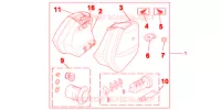 KIT BORSE LATERALI 29L per Honda NC 700 ABS 35KW 2012