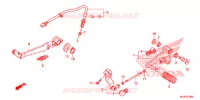 SOSTEGNO PRINCIPALE/PEDALE FRENO per Honda NC 700 ABS 35KW 2012