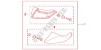 DEFLETTORE A PIEDI per Honda NC 700 ABS 35KW 2012