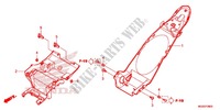 PARAFANGO POSTERIORE per Honda NC 700 ABS 35KW 2012