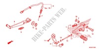 SOSTEGNO PRINCIPALE/PEDALE FRENO per Honda NC 700 ABS 35KW 2012