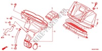 COPERTURA ANTERIORE/FILTRO ARIA per Honda NC 700 ABS 2012