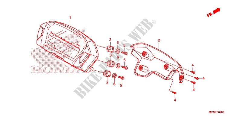 INDICATORE COMBINAZIONE per Honda NC 700 ABS 2012