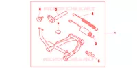 CAVALLETTO PRINCIPALE per Honda NC 700 ABS 2012