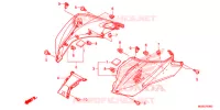 COPERTURA SOPRA/LAMPADA POSIZIONE per Honda NC 700 ABS 2012