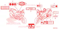 ETICHETTA CAUZIONE(1) per Honda NC 700 ABS 2012