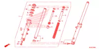 FORCELLA ANTERIORE per Honda NC 700 ABS 2012