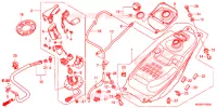 SERBATOIO COMBUSTIBILE/POMPA COMBUSTIBILE per Honda NC 700 ABS 2012