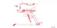 SOSTEGNO PRINCIPALE/PEDALE FRENO per Honda NC 700 ABS 2012