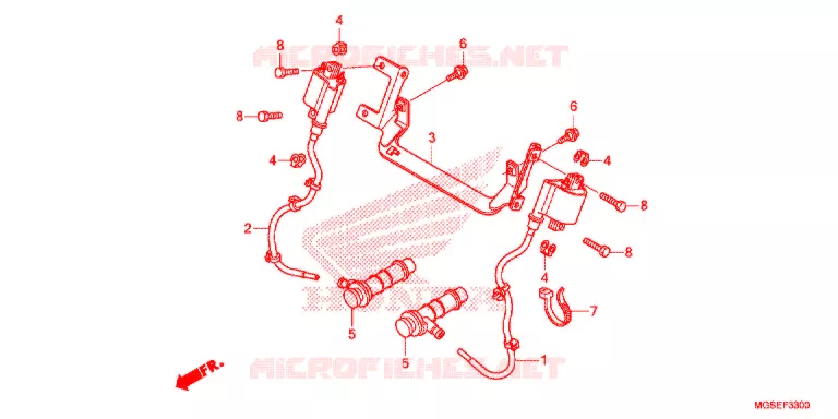 BARDATURA FILO/ RINCULO IGNIZIONE/BATTERIA Honda MOTO 700 NC 2012  NC700SAC