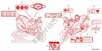 ETICHETTA CAUZIONE(1) per Honda NC 700 35KW 2012