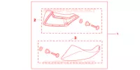 DEFLETTORE A PIEDI per Honda NC 700 ABS DCT 35KW 2012