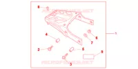 PORTAPACCHI POSTERIORE per Honda NC 700 ABS DCT 35KW 2012