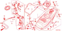 SERBATOIO COMBUSTIBILE/POMPA COMBUSTIBILE per Honda NC 700 ABS DCT 35KW 2012