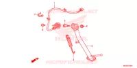 SOSTEGNO PRINCIPALE/PEDALE FRENO per Honda NC 700 ABS DCT 35KW 2012