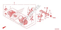 CORPO VALVOLA IMMISSIONE per Honda NC 700 ABS DCT 35KW 2012