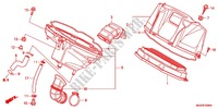 COPERTURA ANTERIORE/FILTRO ARIA per Honda NC 700 X ABS 35KW 2012