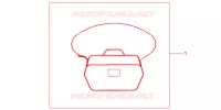 BORSA INTERNA TOP BOX 35LT per Honda NC 700 X ABS 2012