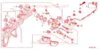 CALIBRO FRENO POSTERIORE per Honda NC 700 X ABS 2012