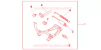 CAVALLETTO PRINCIPALE per Honda NC 700 X ABS 2012