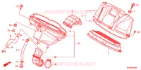 COPERTURA ANTERIORE/FILTRO ARIA per Honda NC 700 X ABS 2012