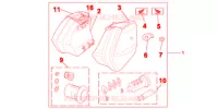 KIT BORSE LATERALI 29L per Honda NC 700 X ABS 2012