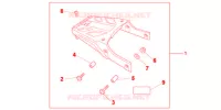 PORTAPACCHI POSTERIORE per Honda NC 700 X ABS 2012