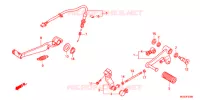 SOSTEGNO PRINCIPALE/PEDALE FRENO per Honda NC 700 X ABS 2012