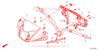 MANUBRIO   COPERTURA MANIGLIA (NSC50WHC/MPDC) per Honda VISION 50 2012