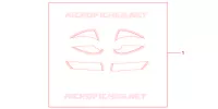 SET ADESIVI RACING BIANCO/NERO per Honda VISION 50 2012