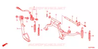 SOSTEGNO PRINCIPALE/PEDALE FRENO per Honda VISION 50 2012