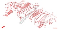 COPERTURA ANTERIORE/FILTRO ARIA per Honda SH 300 ABS BRONZE 2012
