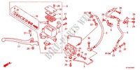 POMPA FRENO ANTERIORE (SH300A) per Honda SH 300 R ABS BLANC TYPE F 2012