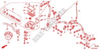 CILINDRO MAESTRO FRENO per Honda FOURTRAX 420 RANCHER 4X4 Electric Shift RED 2012