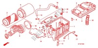 COPERTURA ANTERIORE/FILTRO ARIA per Honda TRX 450 R SPORTRAX Electric Start 2012
