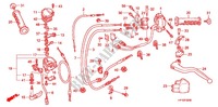 LEVA MANIGLIA/INTERRUTTORE/CAVO(1) per Honda TRX 450 R SPORTRAX Electric Start 2012