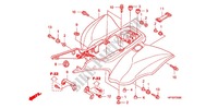 PARAFANGO POSTERIORE per Honda TRX 450 R SPORTRAX Electric Start 2012